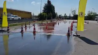 Güvenli Sürüş Eğitimi kaygan zemin (anti-skid) çalışması